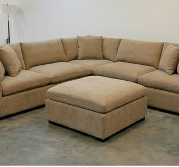 Dylan 5-Seater Modern Corner Sofa - Beige Color