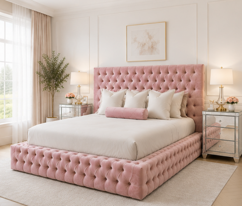 Ambassador Fabric Super King Bed Frame