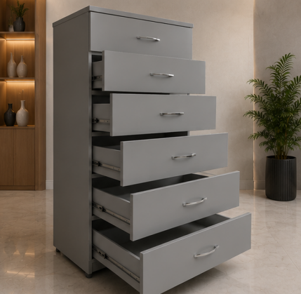 Chest of Six Drawers - Premium 6 Drawer Storage Chest