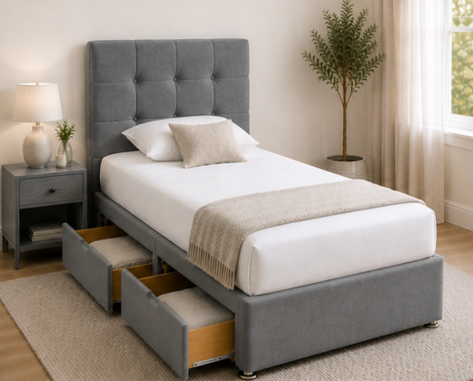 Space Saving Single Divan Bed – Smart Storage Solution