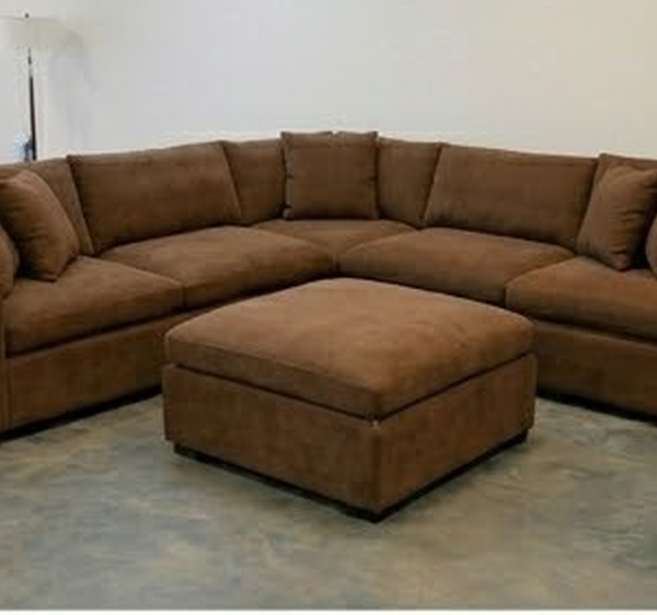 Dylan 5-Seater Modern Corner Sofa - Brown Color