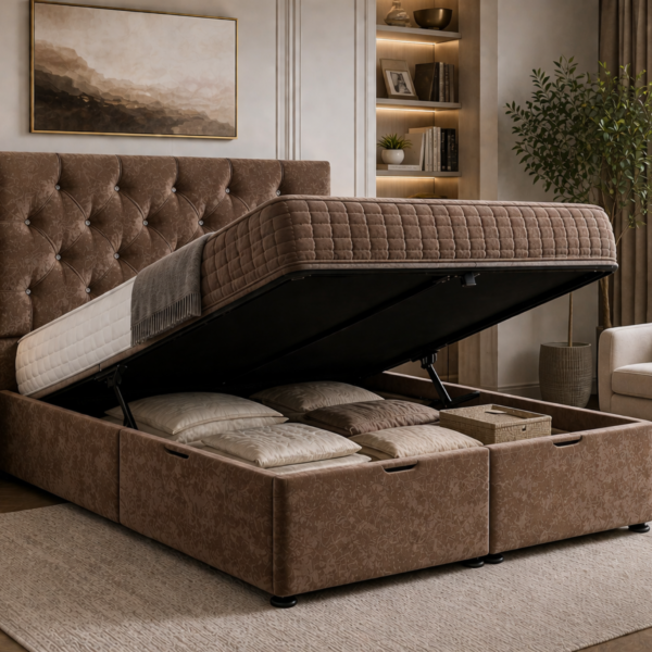 Luxury King Size Ottoman Storage Bed