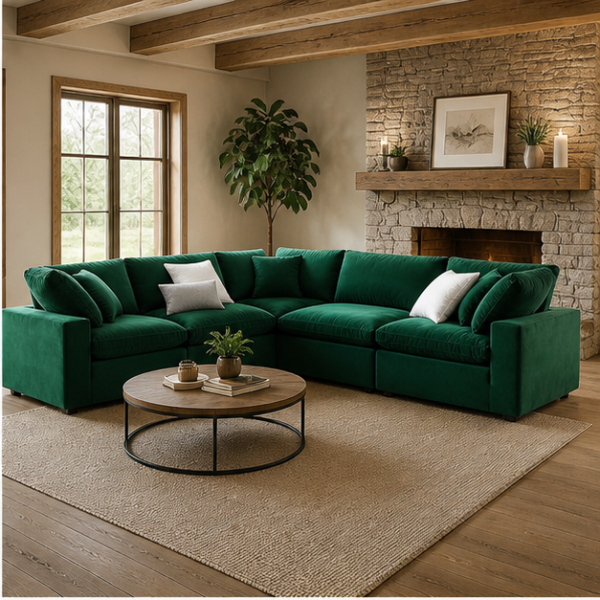 Five Seater Sofa - Dylan Corner Sofa – Corner 5 Seater Sofa – Premium Comfort & Style -