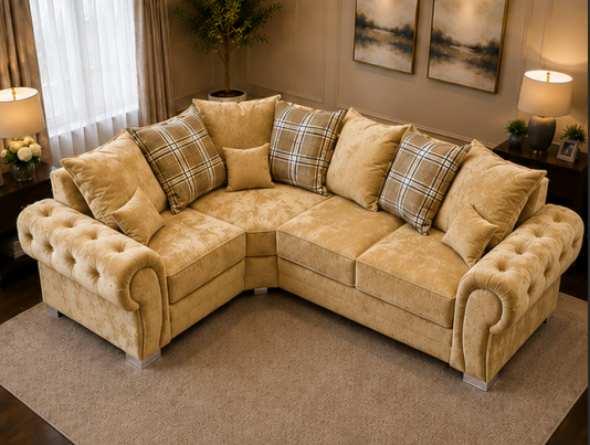 Verona Spacious Corner Sofa – L Shape Corner Sofa