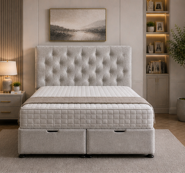 Modern Super King Ottoman Bed Frame