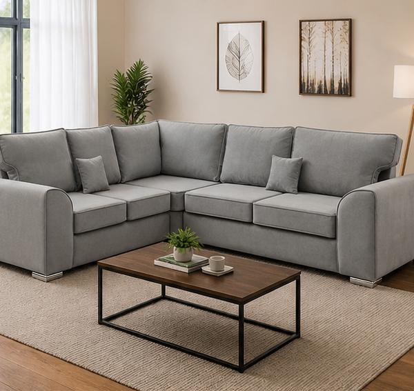 Modern Living Room Choice - 5 Seater Corner Sofa – Stylish & Durable Design -