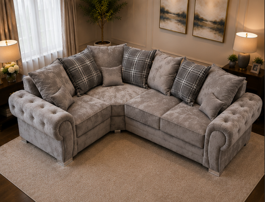 Verona Spacious Corner Sofa – Modern 4 Seater Sofa