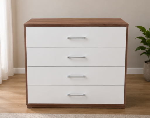 Luxury Spacious Wooden Drawer Cabinet - Chest of Four Drawers