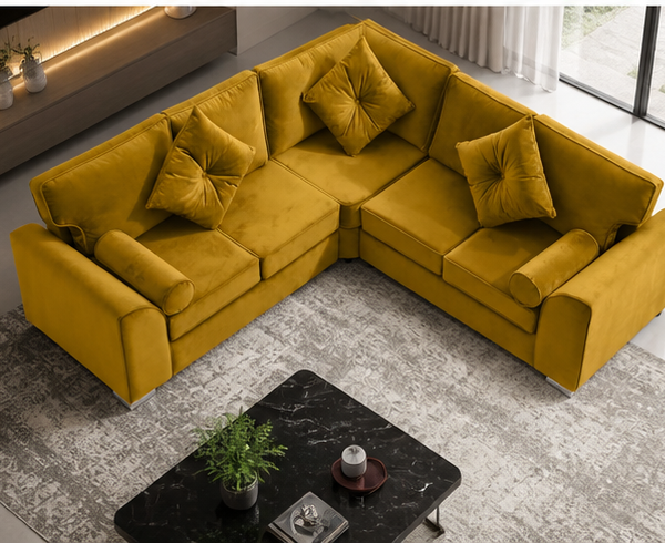 Luxury Dylan 5 Seater Corner Sofa – Stylish & Durable Design