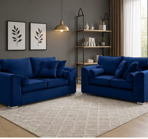 Fabric Dylan 3+2 Seater Sofa Set – Comfortable Seating - Premium Dylan 3+2 Seater Sofa Set
