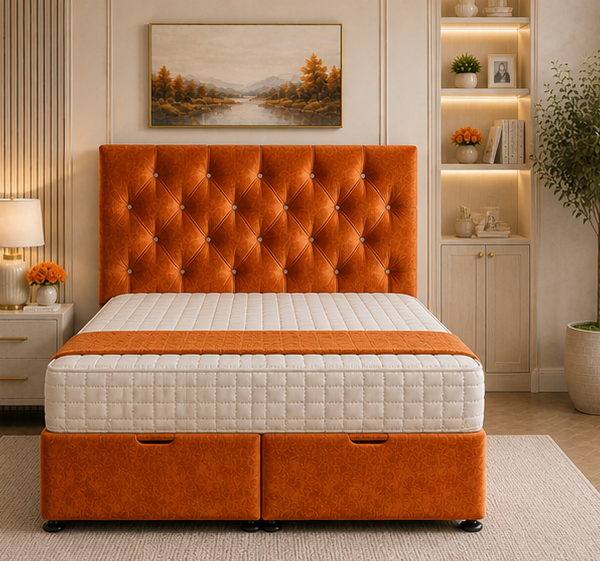 Designer Double Ottoman Bed Frame