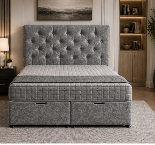 Ottoman Super King Size Bed Frame with Storage