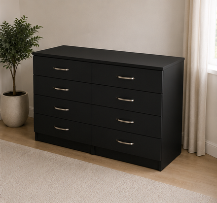 Chest of Drawers 4/4 – Modern Large Drawer Chest for Bedroom Storage -  Luxury Wooden Drawer Cabinet for Modern Homes