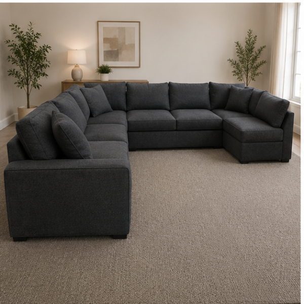 Dylan Premium 6 Seater Sofa– Premium Fabric Design