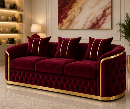 Madrid Comfort Living 3-Seater - Madrid 3-Seater Sofa – Stylish Soft Cushion Living Sofa