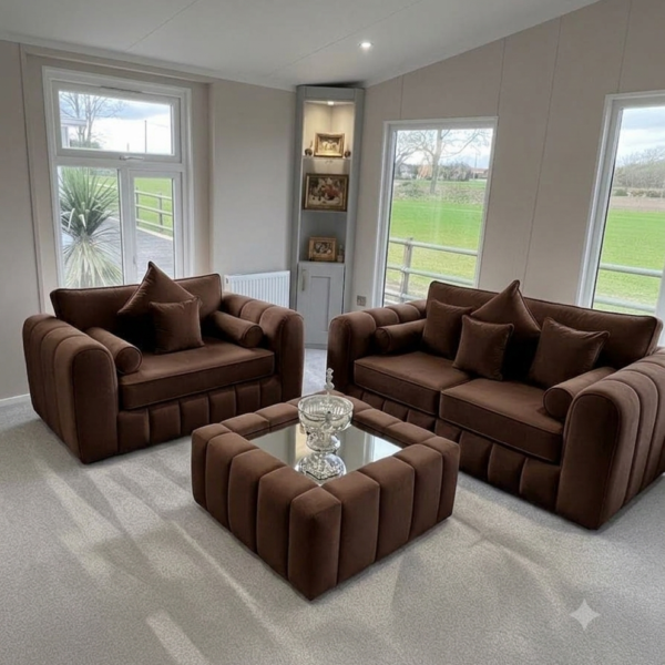 Lilly Fabric Sofa Suite – Modern Elegance for Your Home