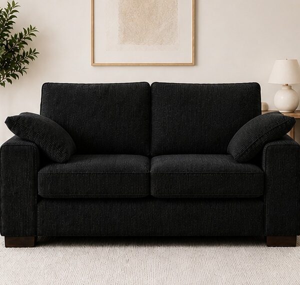 2 Seater Sofa - Black Sofa -Dylan New Sofa