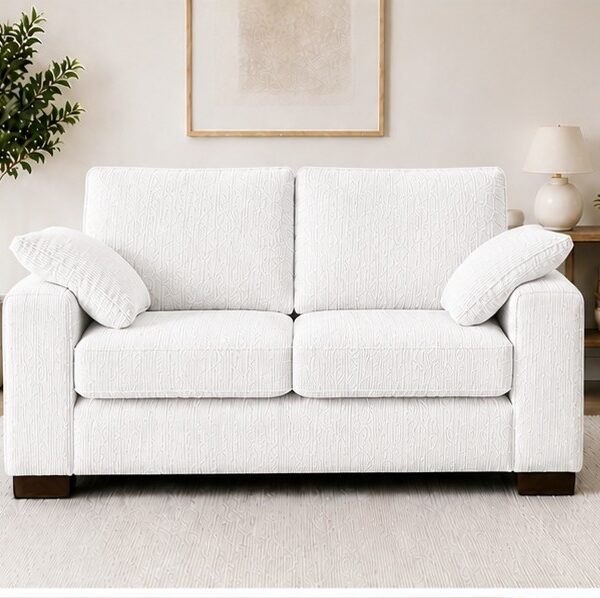 Modern 2-Seater Sofa - White Dylan 2 Seater Sofa