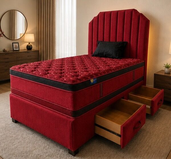 Double Divan Bed for Modern Bedrooms - Divan Bed with 4 Drawers