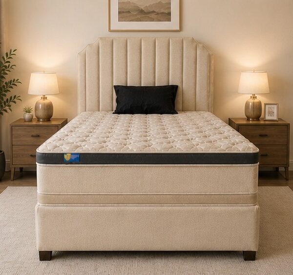 Modern King Size Divan Bed with Optional Mattress