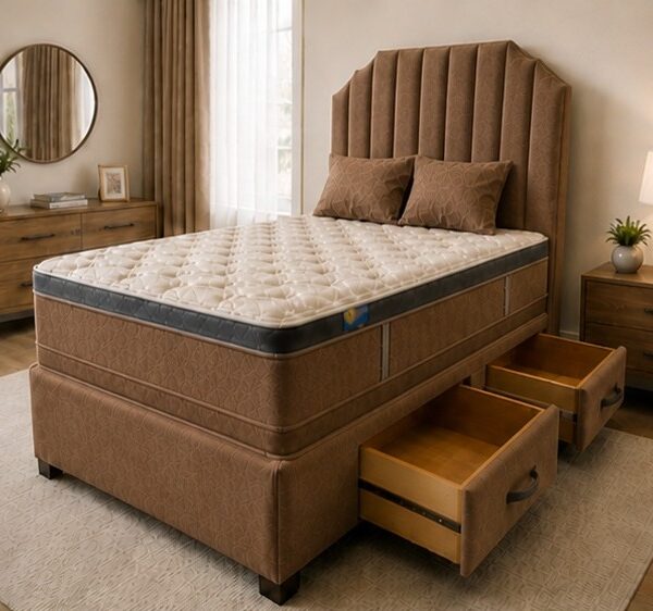 Double Divan Bed with Long Lasting Frame - Double Bed with Mattress