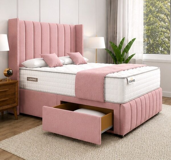 Double Divan Bed with Multi Drawer Storage - Double Bed