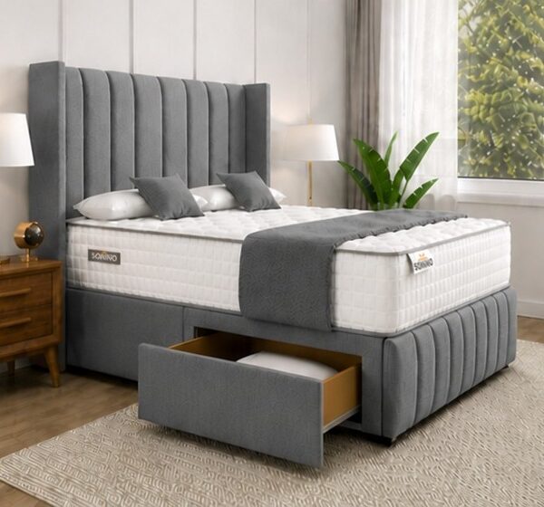 Double Divan Bed Frame with Drawer Options