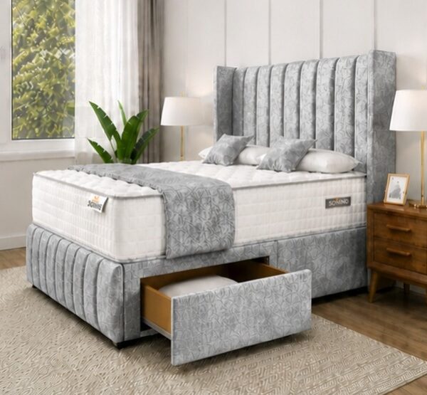 King Size Divan Bed with Simple Storage Solution - King Size Bed