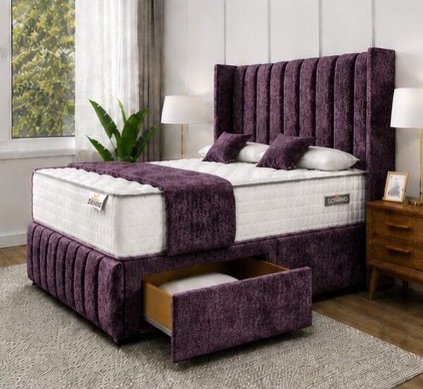 King Size Divan Bed with Elegant Storage Design