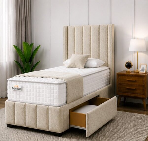 Premium Single Divan Bed with Drawers