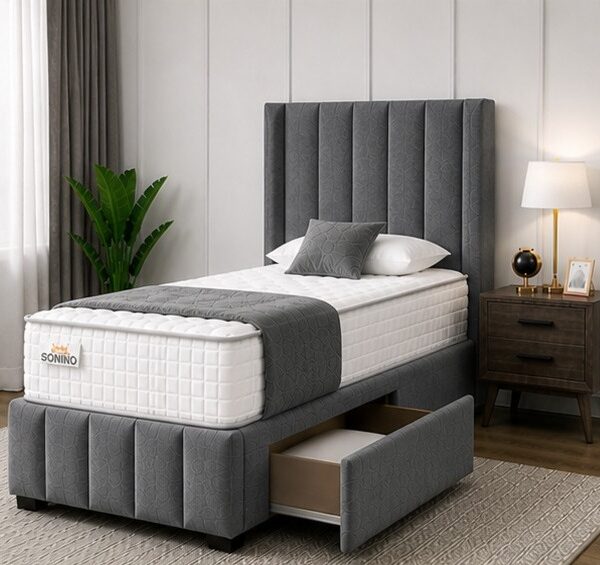 Single Divan Bed with Versatile Storage Options - Divan Bed