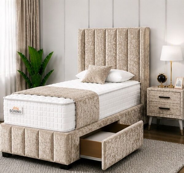 Single Divan Bed with Stylish Storage - Divan Bed with Functional Design