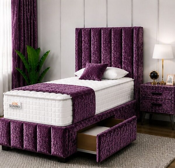Single Divan Bed with Practical Storage Space