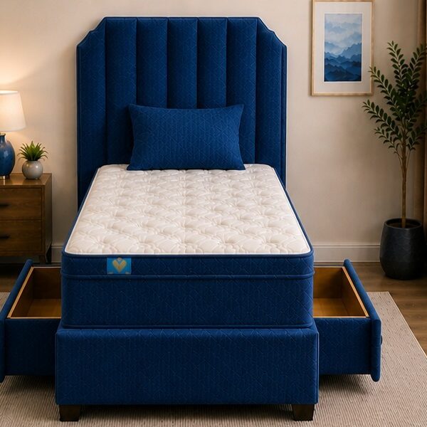Single Divan Bed with Premium Finish - Wooden Single Divan Bed Base