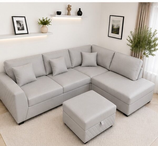 Dylan Luxury Leather Couch for Living Room – 4 Seater Sofa