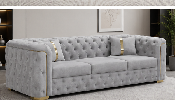 Premium Ambassador Chesterfield 3-Seater Couch - Chesterfield 3-Seater Couch