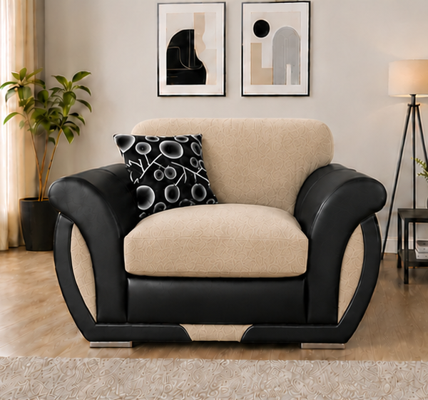 Shannon One Seater Beige Sofa | Premium Comfort & Timeless Elegance