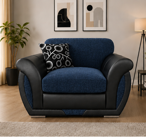 Shannon One Seater Blue Sofa | Contemporary Design & Everyday Comfort