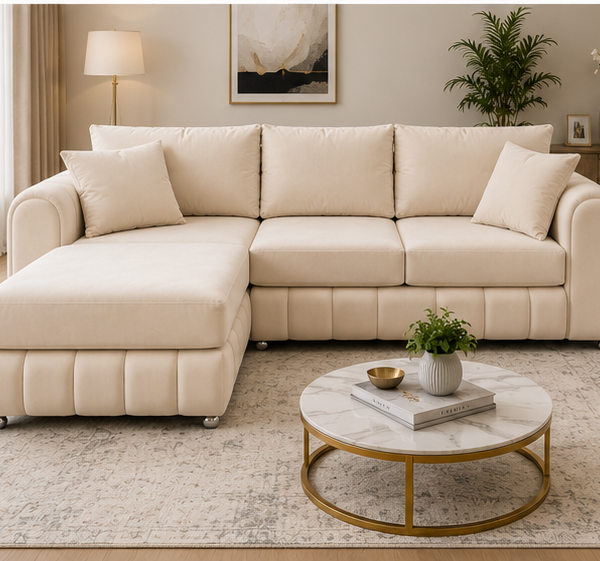 Lilly L Shape Corner Sofa, Lilly Premium L Shaped Sofa – Modern Home Furniture