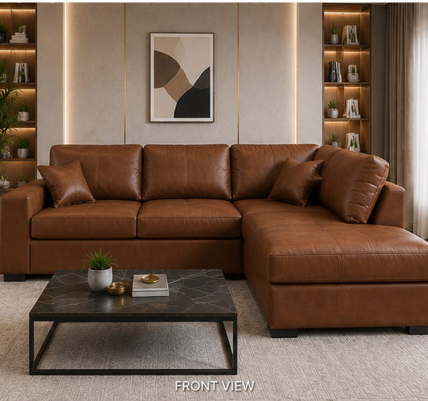 Classic Premium 4 Seater Leather Sofa