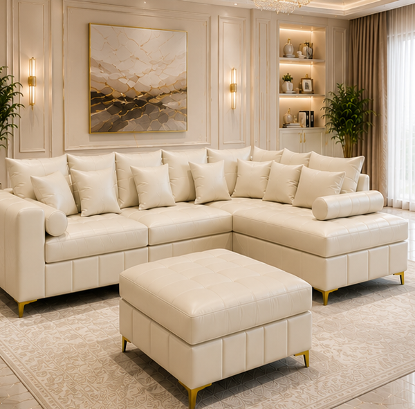 Lilly high quality 4 seater sofa -  Lilly sofa cream colour sofa
