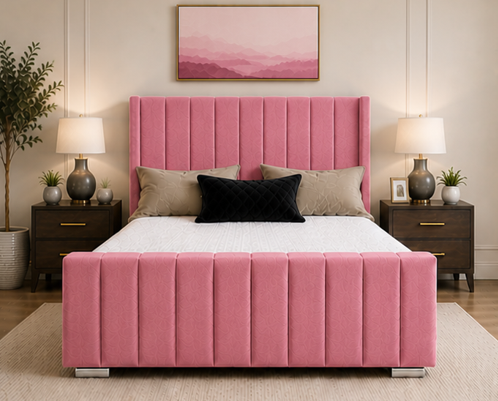 Panel Super King Size Bed – Modern Elegant Design