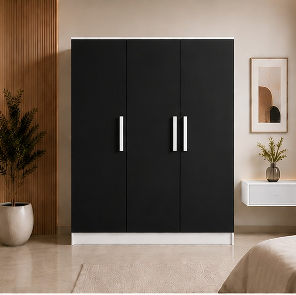 Modern 3 Door Wardrobe Design for Stylish Bedrooms