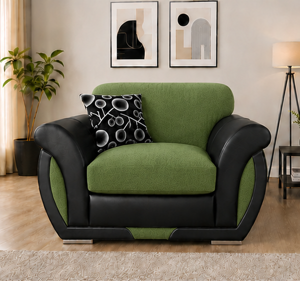 Shannon One Seater Green Sofa | Luxury Comfort in a Compact Design