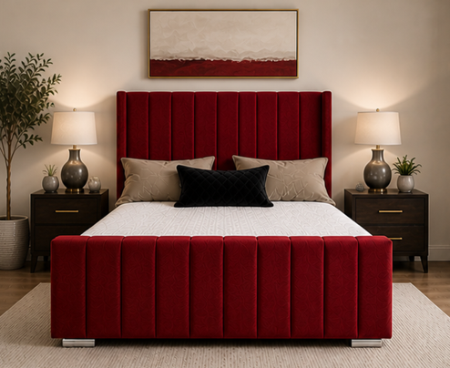 Panel Super King Size Bed – Soft Padded Headboard