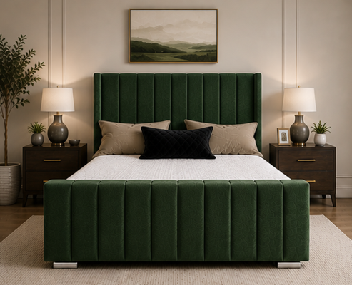 Panel Double Bed – Soft Cushion Comfort Bedroom Bed