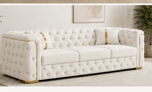 Elegant Ambassador Chesterfield 3-Seater Lounge Sofa
