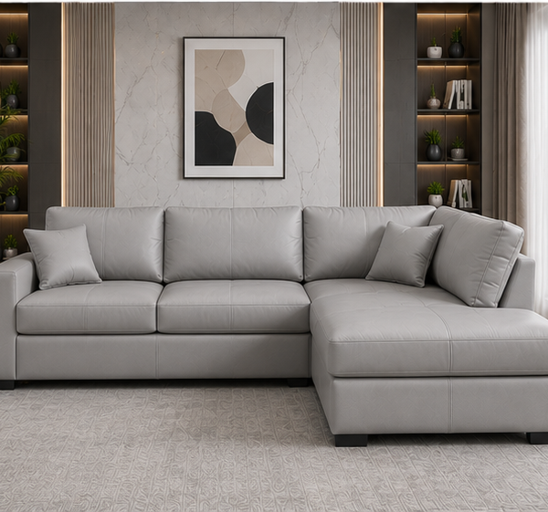 Designer Leather 4 Seater Sectional Sofa