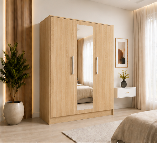 Large Capacity 3 Door Wardrobe