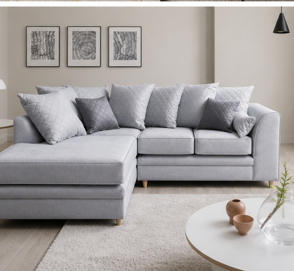 Comfortable Dylan 4 Seater Corner Sofa – Luxury Home Furniture